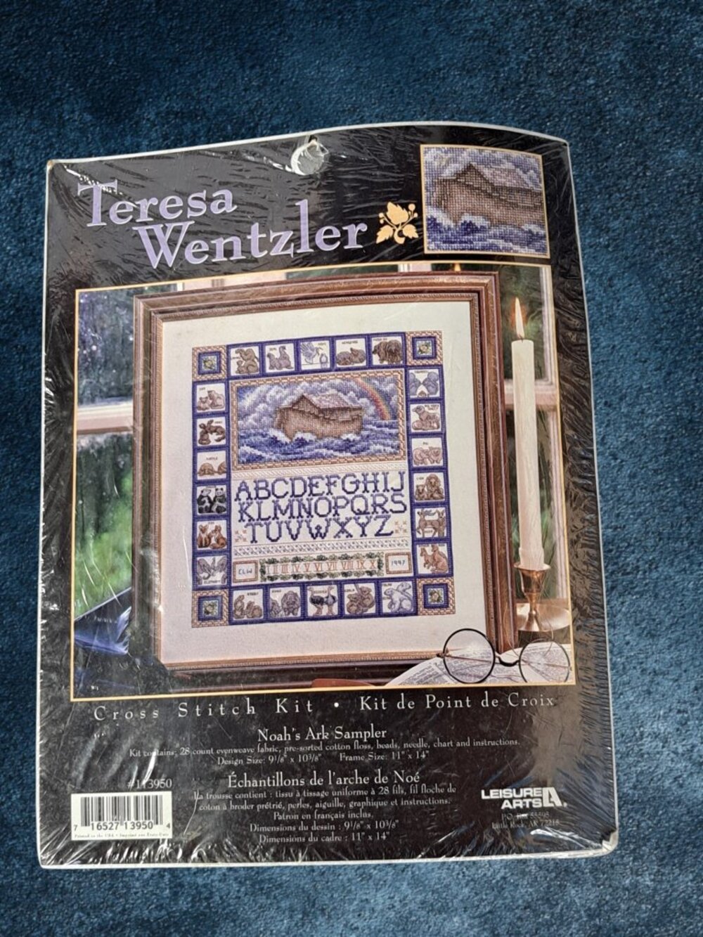 Vintage Noah’s Ark Sampler Counted Cross Stitch Kit Teresa Wentzler New